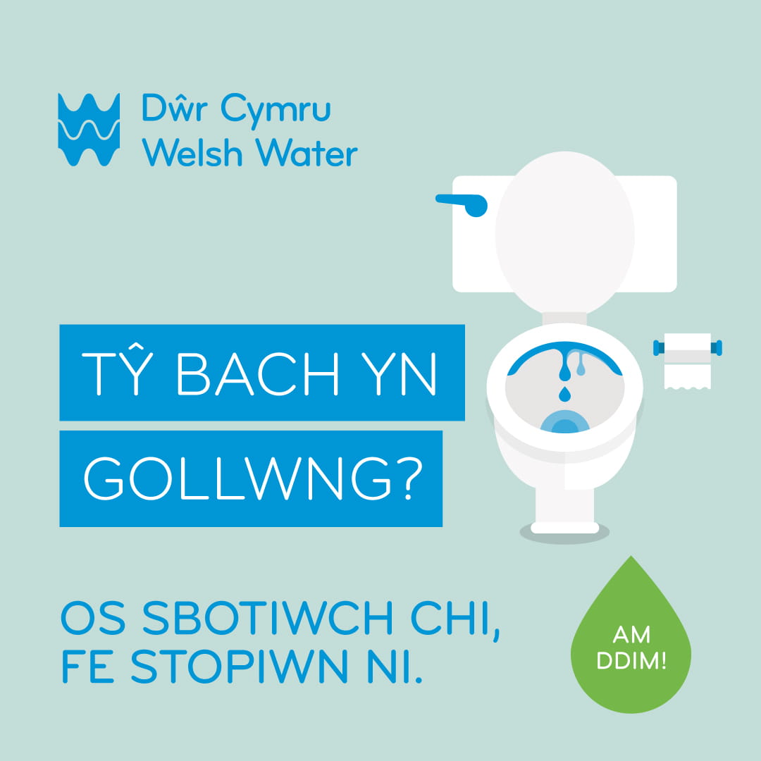 A yw'ch toiled yn gollwng? Dŵr Cymru Welsh Water