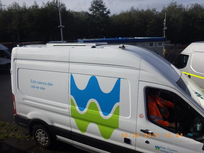Welsh water van
