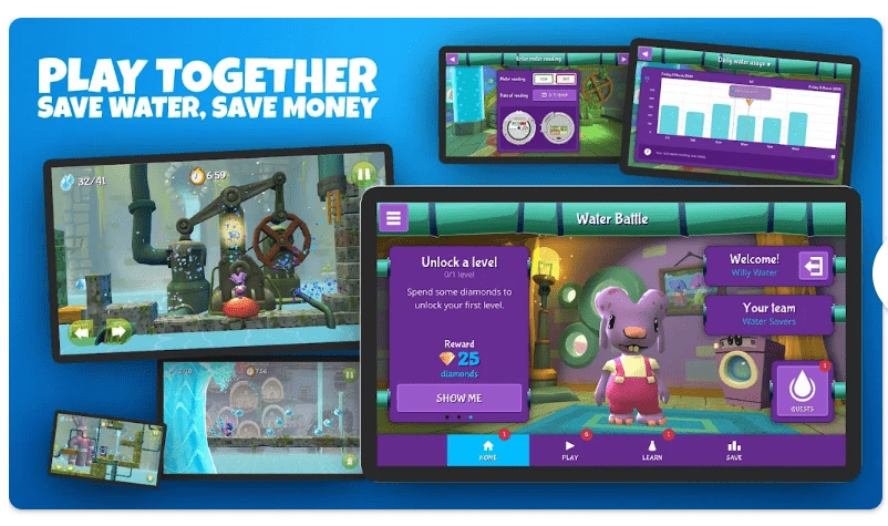 An image of the water battle game