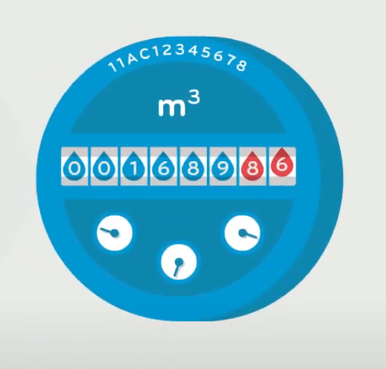 Water meter graphic